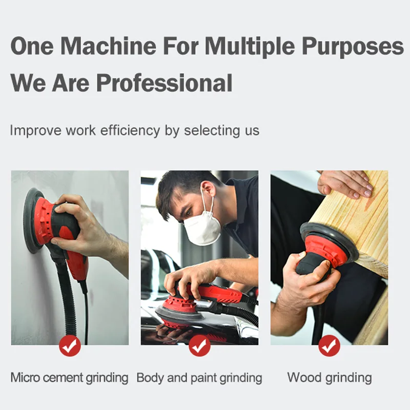 Orbital Sander Electric Card Sander Machine Polishing Machine for Car 6 Inches 2.5mm Various Professional Speed Control 150mm