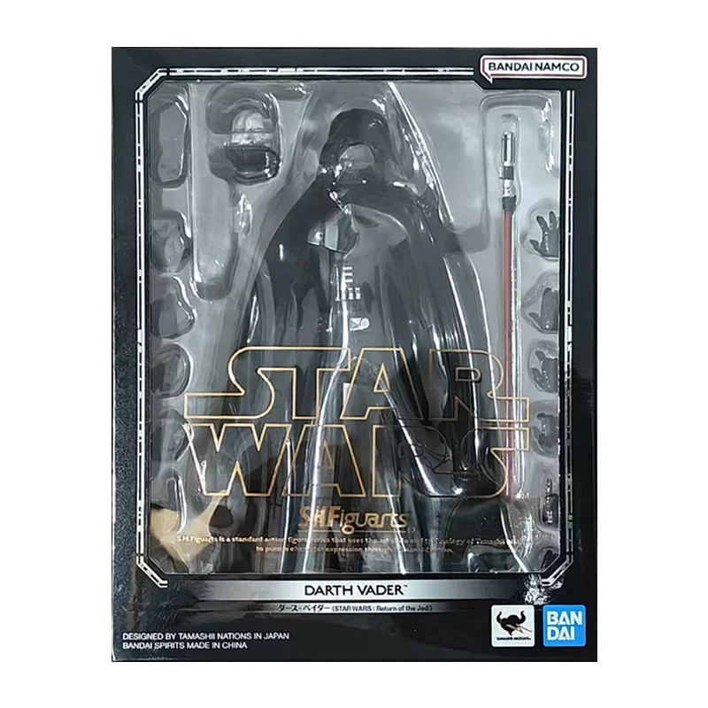 Bandai Namco S.H.Figuarts Darth Vader Star Wars Return of The Jedi 16Cm Anime Original Action Figure Model Toy Gift Collection