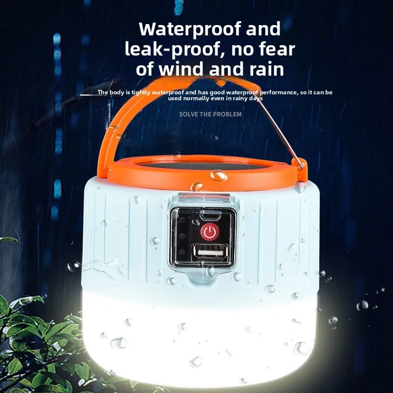 

Outdoor Solar Charging Camping Energy-saving Light Bulbs, Power Outage Emergency LED Lighting, Street Stall Night Market Lights