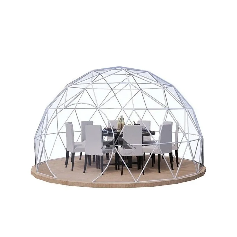 

Индивидуальный белый уличный геодезический купольный дом, прозрачные куполы для теплиц для роскошных современных глэмпинга, палатка, четырехсезонная палатка