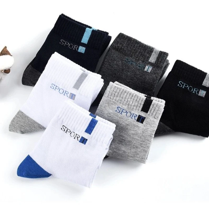 5/10 Pairs High Quality Men's Business Socks Breathable Deodorization Sports Men's Socks Sweat Absorption Comfortable Men Socks