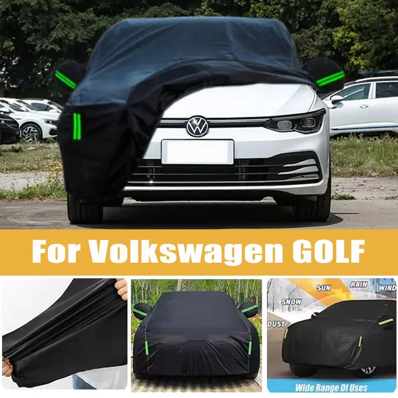 

For Volkswagen GOLF Full Car Cover Four Seasons Outdoor Sun Anti UV Rain Snow Dust Protection Oxford Cloth Accessories