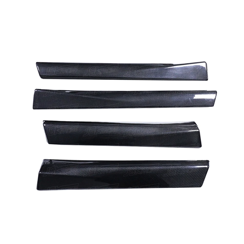 Dry Carbon Fiber Door Handle Panel (4 Pcs ) For Tesla Model 3 2017-2020