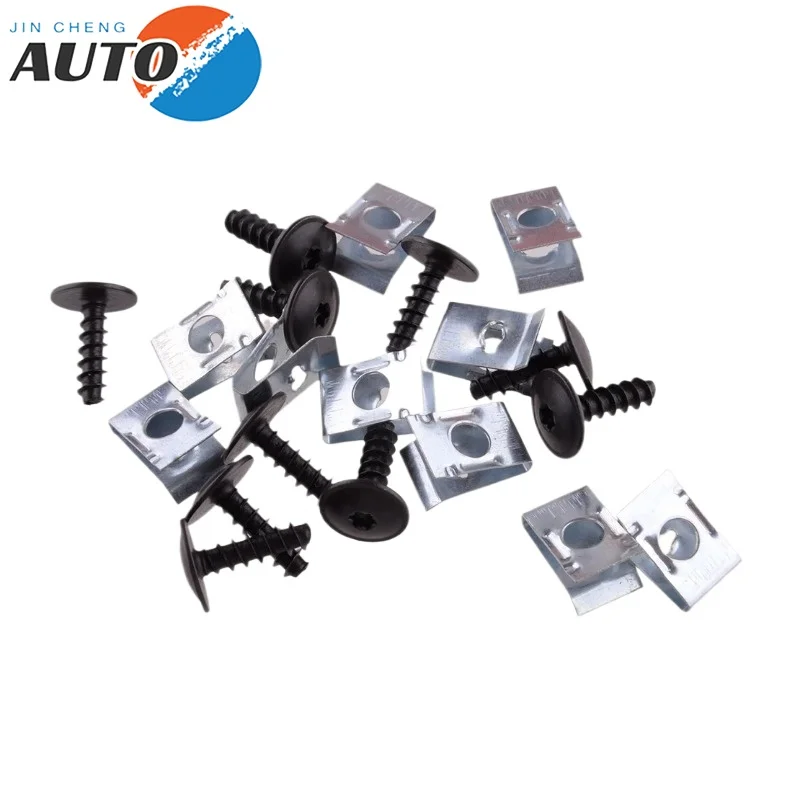 

40 шт. N10433701 N90775001 Совершенно новый зажим с U-образной гайкой и крышка резьбового винта Torx для VW Audi