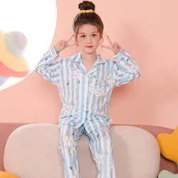 Cute Pochacco Girls Pajama Sets Trendy Print Comfortable Soft Sleep Clothes Kid Breathable Skin Friendly Housewear Autumn Winter