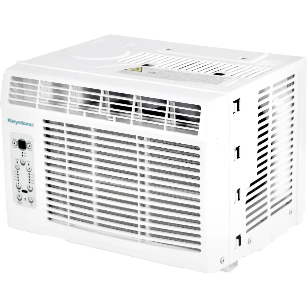 8,000 BTU Window Mounted Air Conditioner with Follow Me LCD Remote Control, Energy Saver and Sleep Mode,