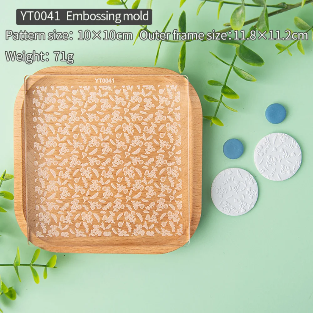 Various Styles Foliage Flower Soft Clay Embossing Molds Plant Pattern Textured Clay Molding Earrings Handmade Tools Pottery Tool