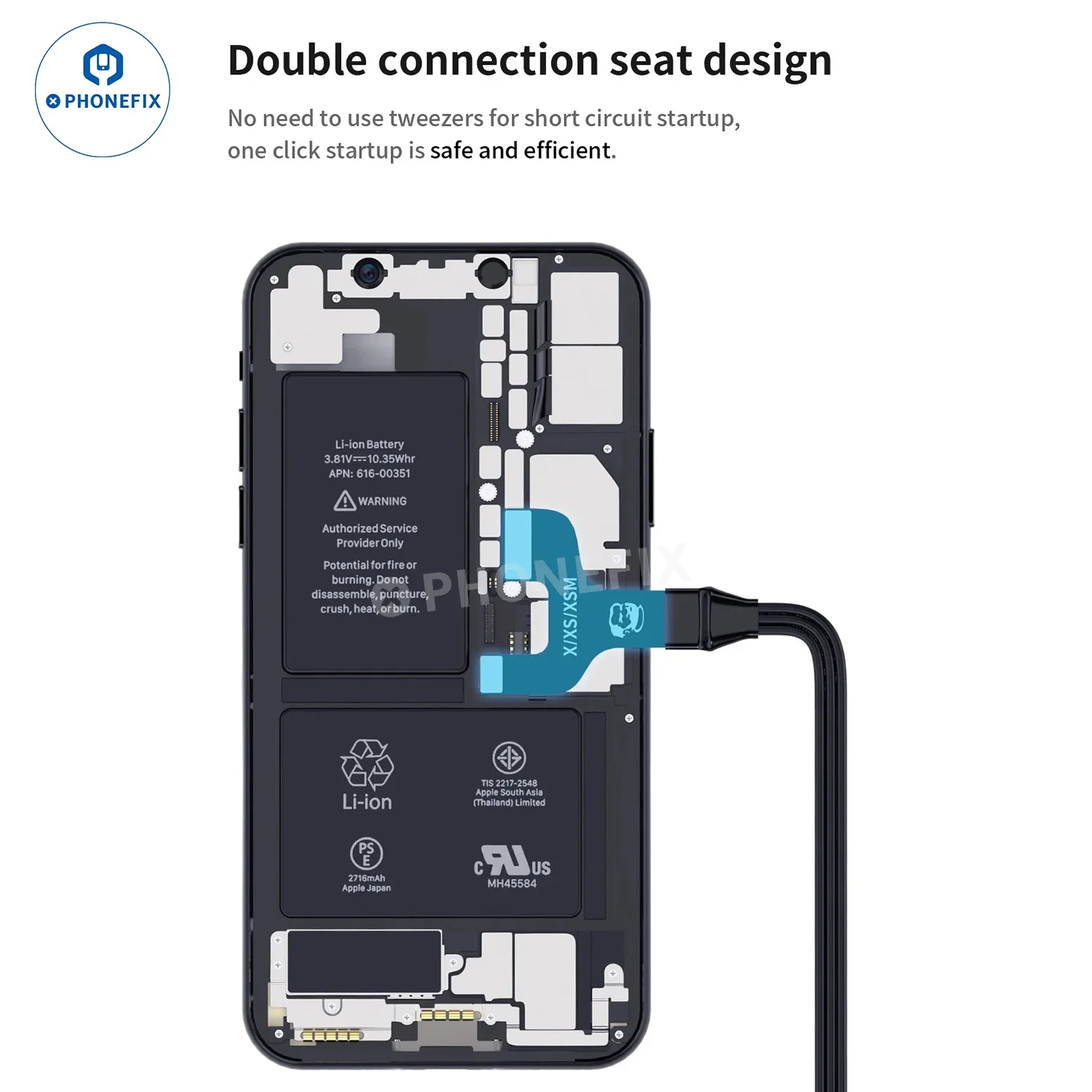 Imagem -06 - Mechanic Power Pro Max 2.0 Cabo de Teste de Alimentação Linha de Inicialização do Telefone Móvel Uma Tecla Iniciar Boot Line para Iphone X15 Motherboard Repair