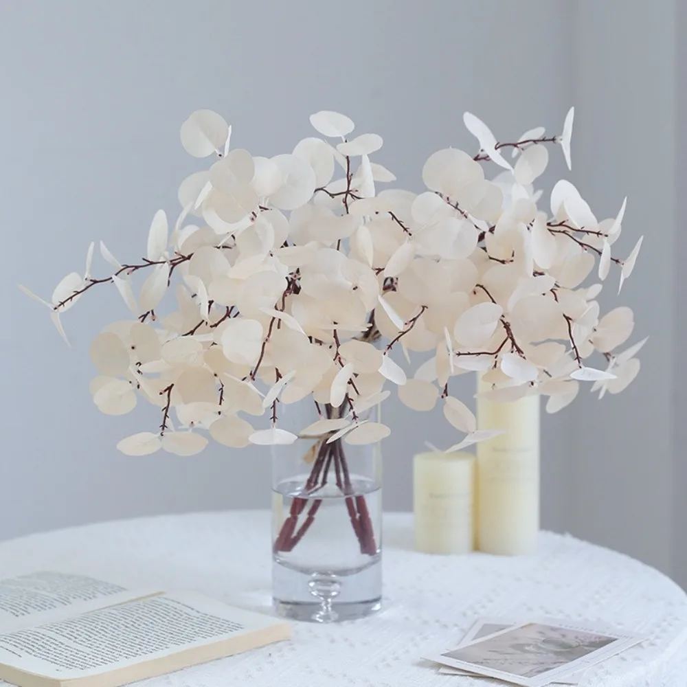 

41cm Artificial Eucalyptus Branches Realistic Non-Fading Fake Eucalyptus Leaf Handmade Simulation Plants Office Hotel Decor