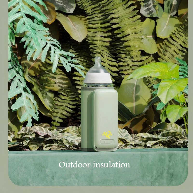 المحمولة زجاجة الطفل دفئا 6 مستوى الحرارة مع شاشة LCD جهاز تسخين حليب الثدي دقيق التحكم في درجة الحرارة زجاجة USB للسفر #3