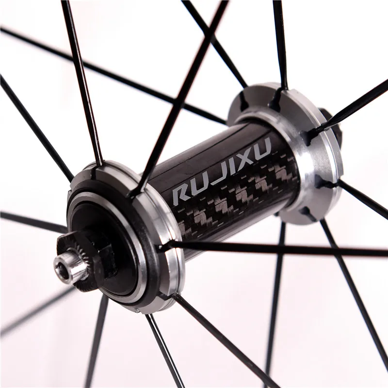 700C 6-Pawl Rote Nabe Ultraleicht 30MM Höhe Gerade Flache Speichen Radsatz V/C Bremse Scheibenbremse Rennrad-Radsatz – Detail 2