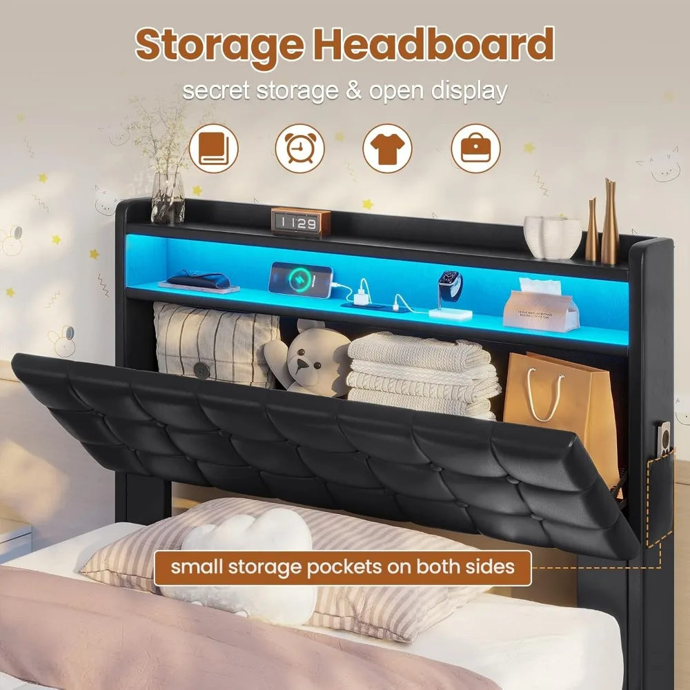 كرسي MOJAY من الجلد الصناعي، كرسي غرفة المعيشة كرسي مريح مع وسادة مبطنة سميكة، كرسي نادي أريكة صالة مع قوي #4