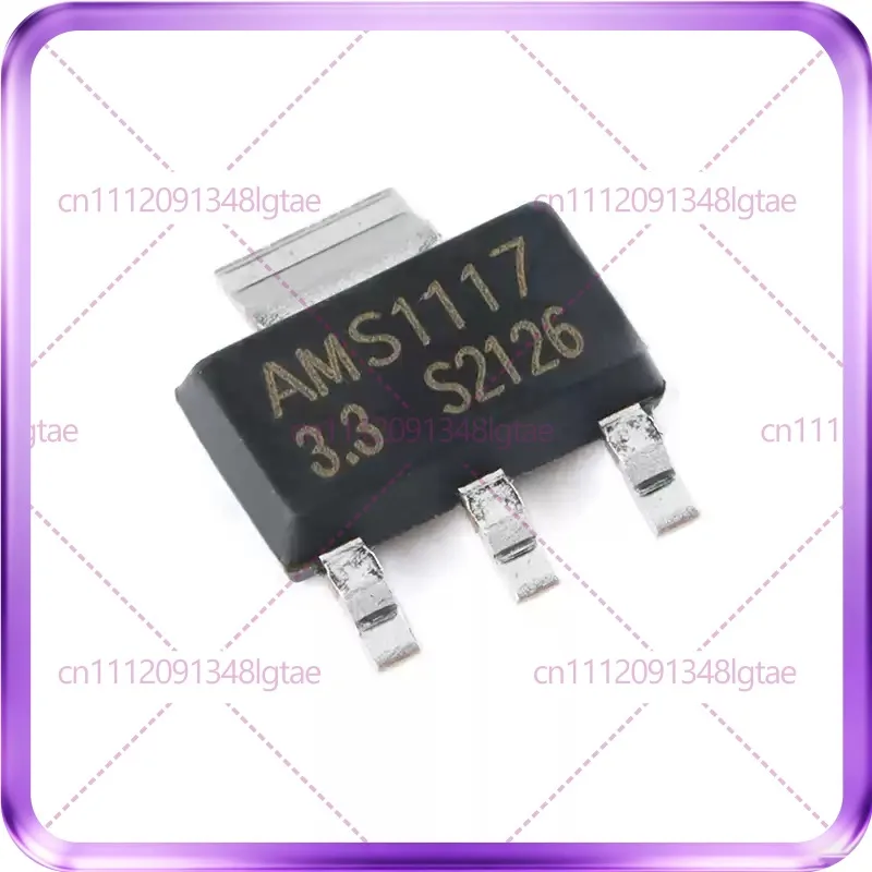100-300pcs For UMW AMS1117-3.3 SOT-223 1A Low Dropout Linear Regulator LDO Chip