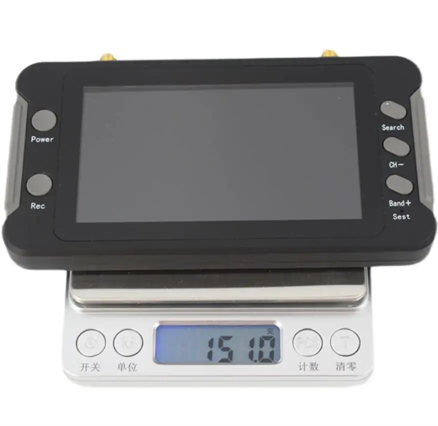 

FPV Monitor 5.8G 40CH with DVR MINI 4.3 Inch LCD Display 16:9 NTSC/PAL Auto Search Video Recording RC FPV Multicopter Monitor
