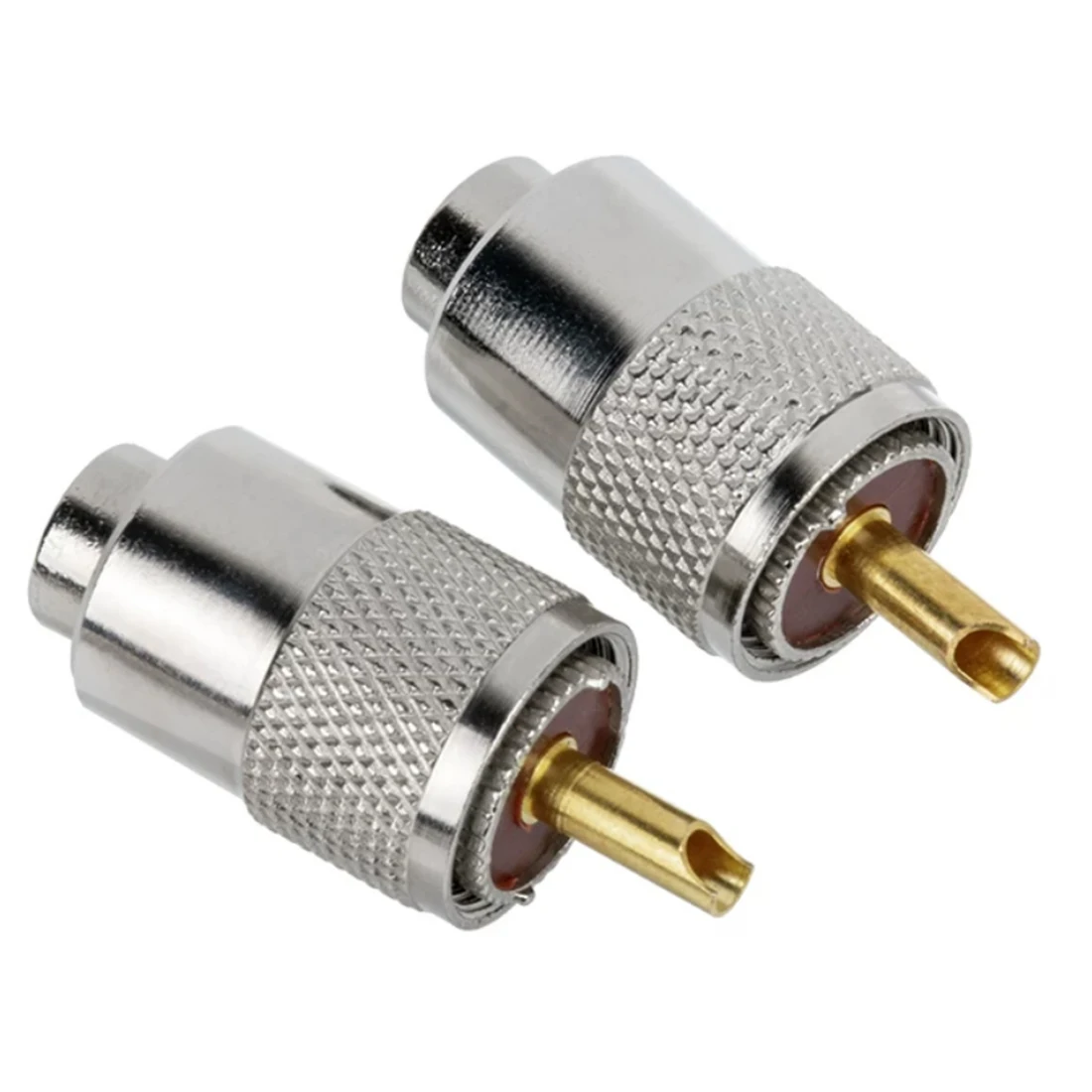 1PC UHF Male PL-259  SL16 RF Connector Three-piece Set Crimp for RG58 RG142 50-3 Cable Straight NEW