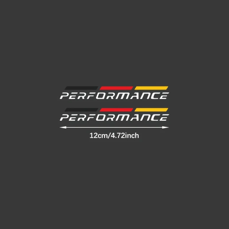 1Set German Style PERFORMANCE Vinyl Stickers, Waterproof for Car Wiper Window Body
