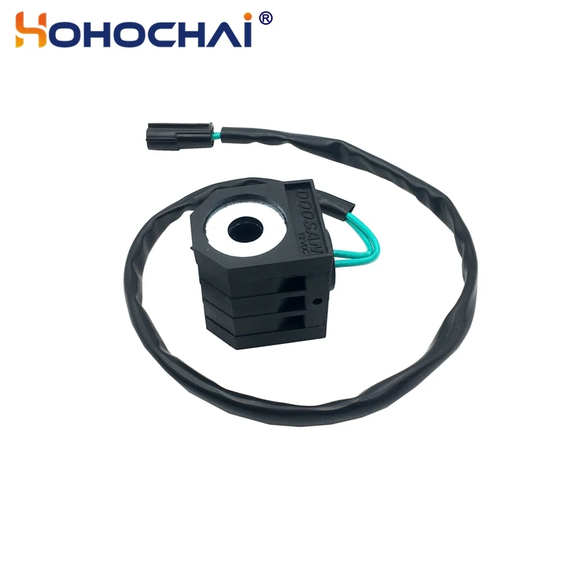 DH220-5 DH215-5 DH225-5 Doosan Daewoo koparka cewka zaworu elektromagnetycznego 12V 24V wysokiej jakości koparki części