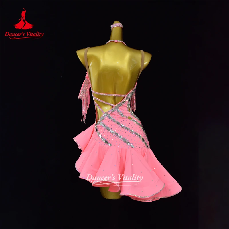 Latin Dance Performance Dresses for Women Customsized Cha Cha Dance Samba Rumba Professional Competition Dress Dancer's Vitality
