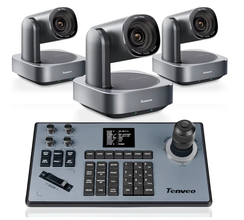 

Hot Conference Group PTZ Optics 12x Camera USB3.0/HDMI And IP Camera Joystick Controller Video Conference System