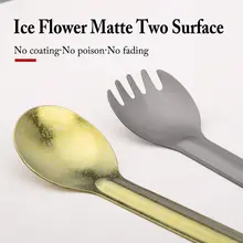 Titanium Long Handle Camping Utensils #5