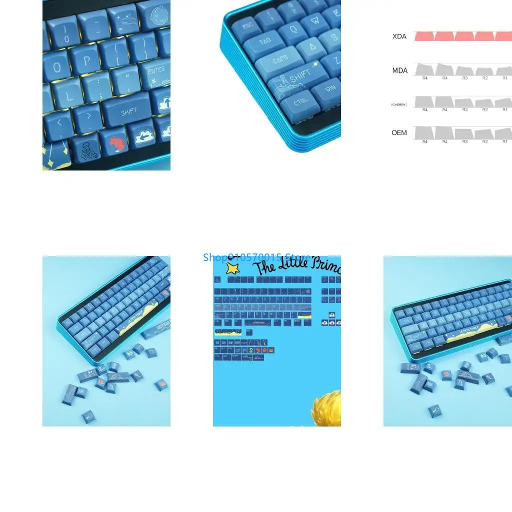 B95C Exquisite 128 Keys Keycap PBT Dyes-Sublimation XDA Profile Keycaps