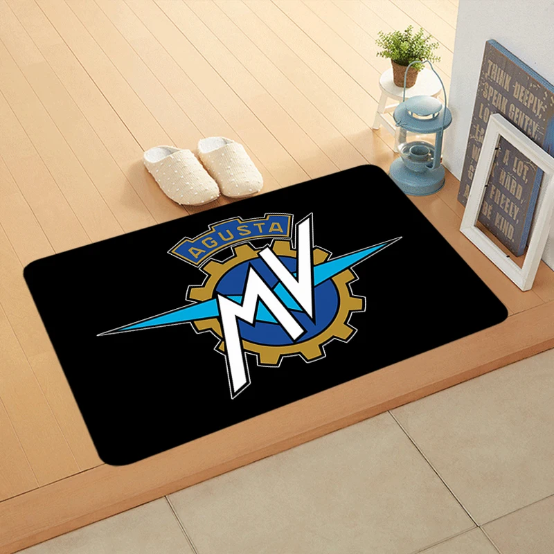 House Entrance Motorcycle Doormat MV Hallway Carpet Agusta Living Room Rugs Foot Carpets Bath Rug Floor Mats Non-slip Home Decor