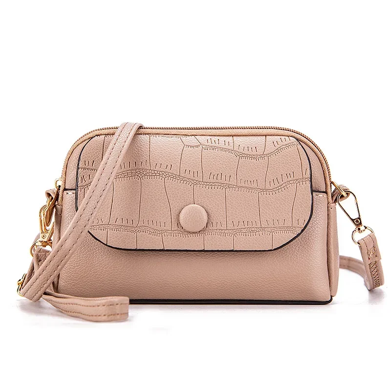 New High Sense Mom Shoulder Crossbody Handbag Summer Girl‘s Mini Phone Messenger Bag Ins Women\'s Crossbody Small Bag
