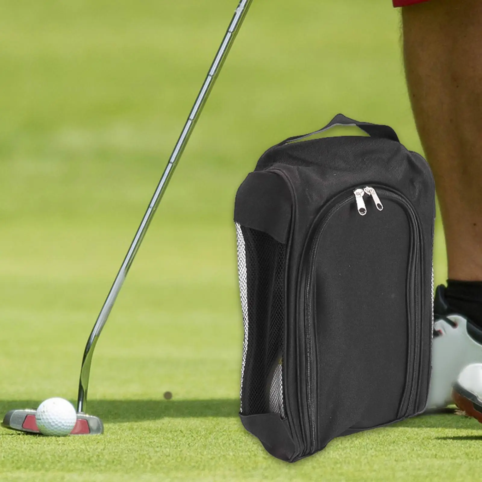 

Golf Shoes Bag Sports Shoes Case Multi Use Gift Fittings Organizer Zippered Football Shoes Men Women Pouch Shoe Carrier Bag