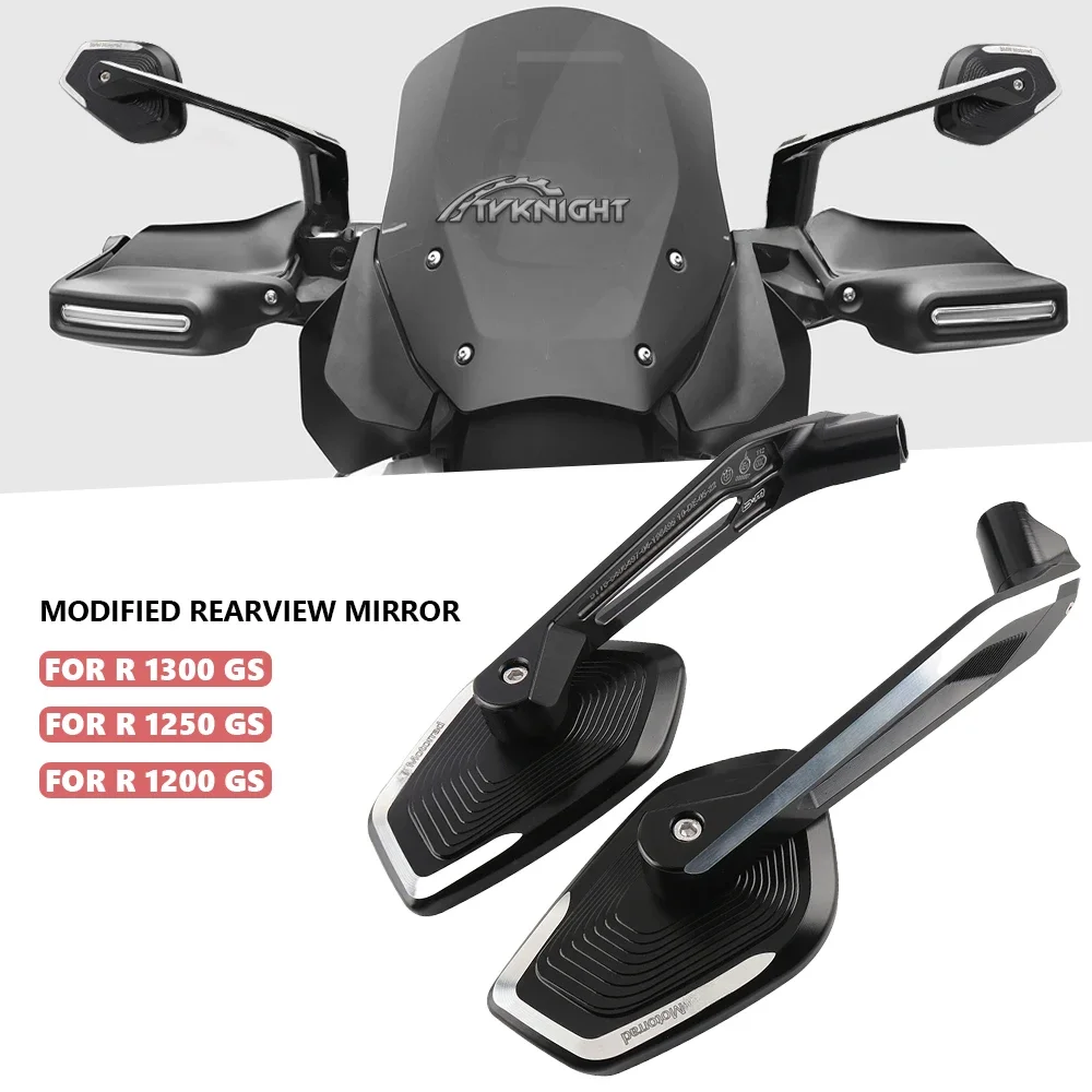 

Motorcycle Side Rearview Mirror For BMW R1300GS 2024 R1250 1200 GS ADV F900R G310GS S1000XR Aluminum Adjustable Rear View Mirror