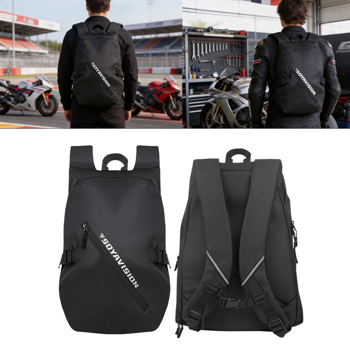 

Simple Style Motorcycle Helmet Bag for Men Women Helmet Backpack Outdoor Sport Cycling Travel Bag Water-Repellent