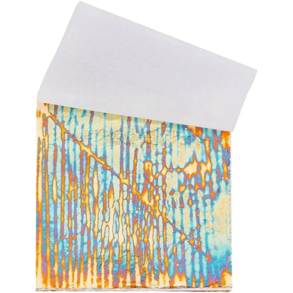 

50 листов металлической листовой бумаги с узорами, разноцветная фольга, синий лист, имитация фольги, листы для картин ногтей «сделай сам»