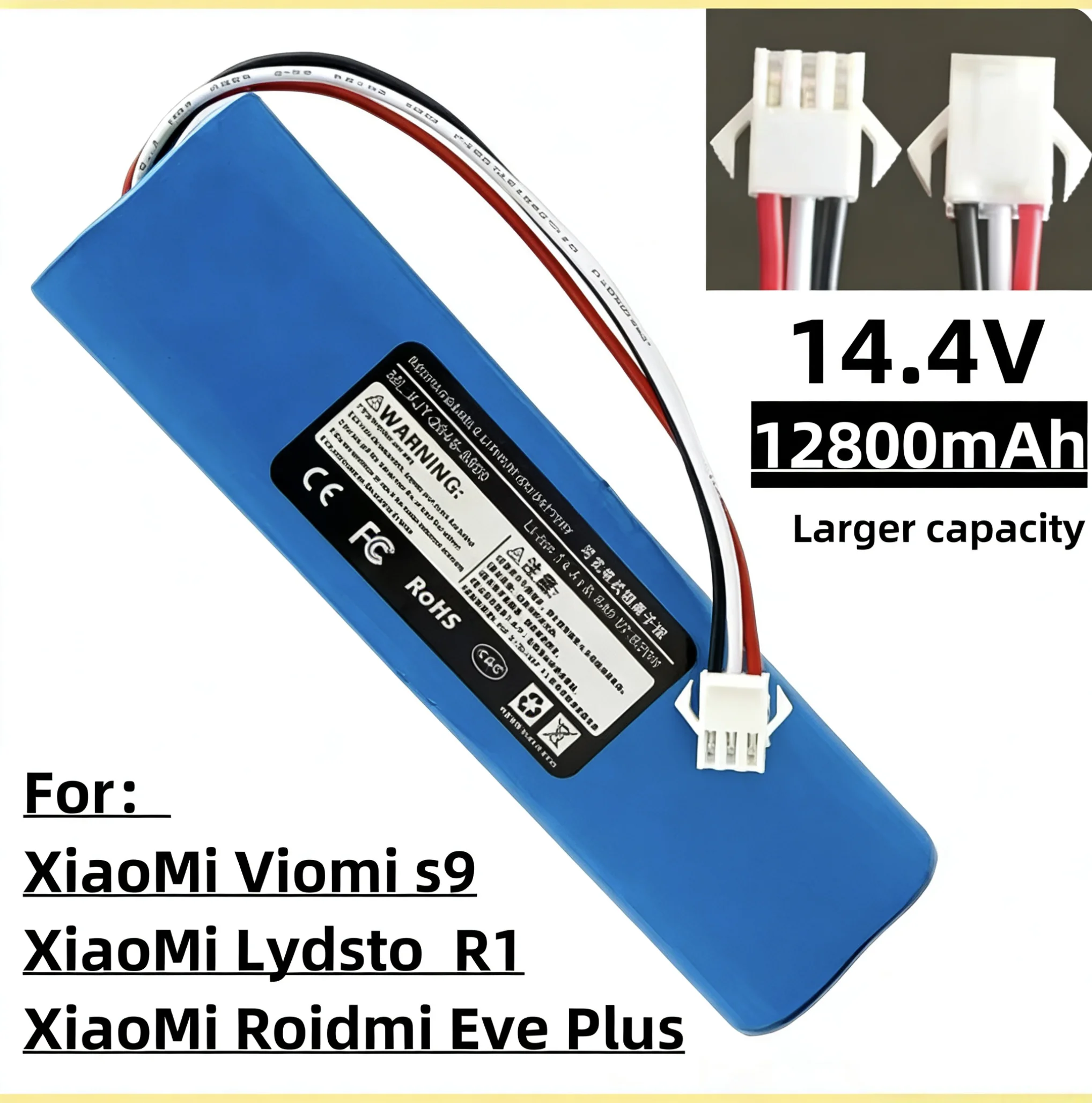 

Оригинальный литий-ионный аккумулятор 6500 мАч для Lydsto R1, Roidmi Eve Plus, Proscenic M7 MAX, M7 Pro, M8 Pro, U6, пылесосов Lenovo LR1