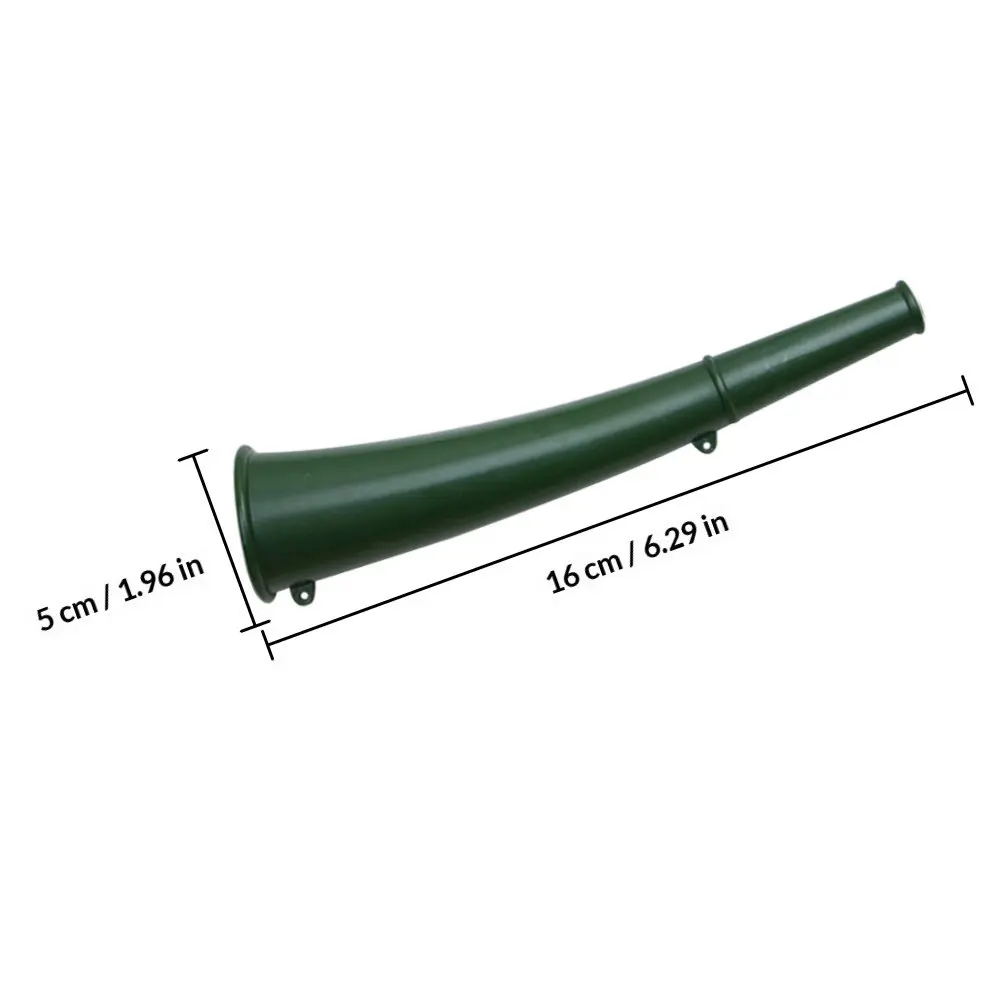 2Pcs Signal Horn Military Green Plastic Portable Outdoor Small Horn for Training Cheering Multipurpose Use Training Horns