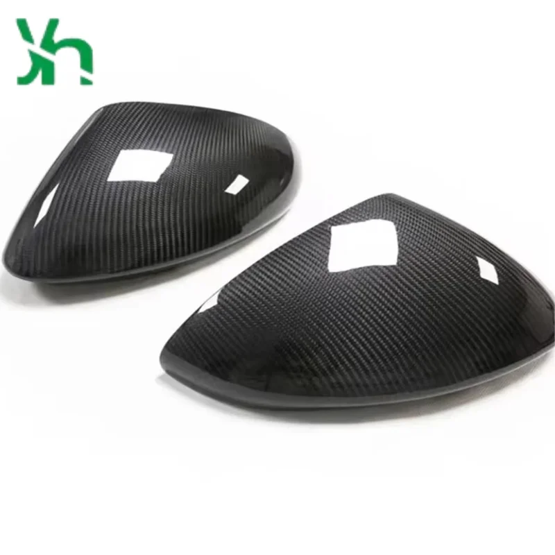 غراء على غطاء مرآة من ألياف الكربون الجافة يناسب غطاء مرآة الرؤية الخلفية الجانبية لجسم Honda Accord العاشر #4