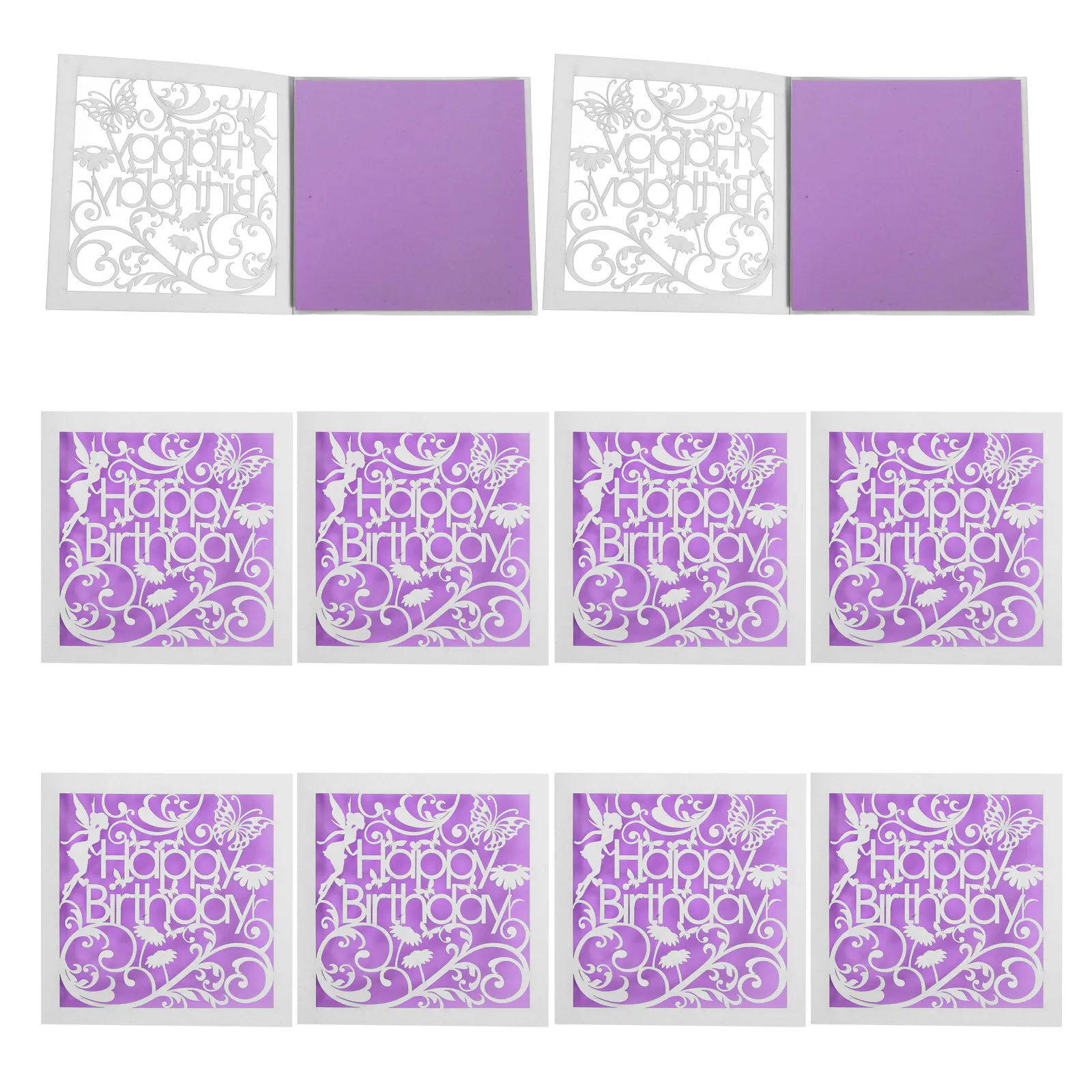 

10 шт. поздравительных открыток в европейском стиле с бабочками, элегантный цветочный дизайн с вырезами, приглашения для женщин на празднование