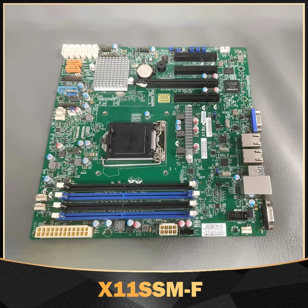 For Supermicro X11SSM-F Server Motherboard E3-1200 v6/v5 7th/6th Gen. Core i3 Series 8 SATA3 (6Gbps) IPMI 2.0 LGA1151