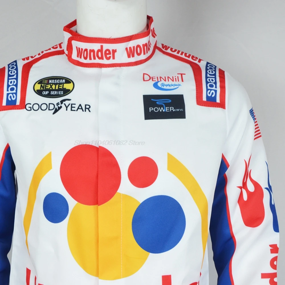 Ricky Bobby Racing Cosplay Kostüm für Halloween mit Overall und Hut Halloween Kostüme für Frauen