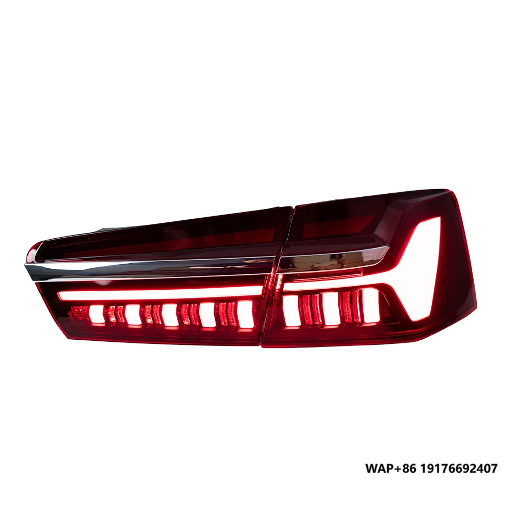 Car Styling for 12-15 A6 C7 A6L C8 Style Tail Lights With Sequential Turn Signal Animation Brake Parking Lighthouse Facelift