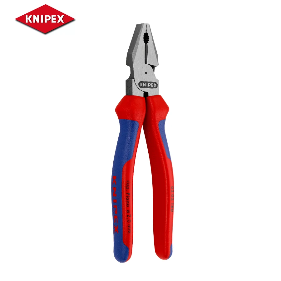 

Knipex High Leverage Combination Pliers Plastic Coated High-grade Special Tool Steel-Forged Oil-hardened Easier Cutting 0202180