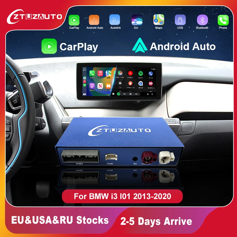 

Wireless CarPlay for BMW i3 I01 NBT/EVO System 2013-2020, with Android Auto Mirror Link AirPlay Car Play Function