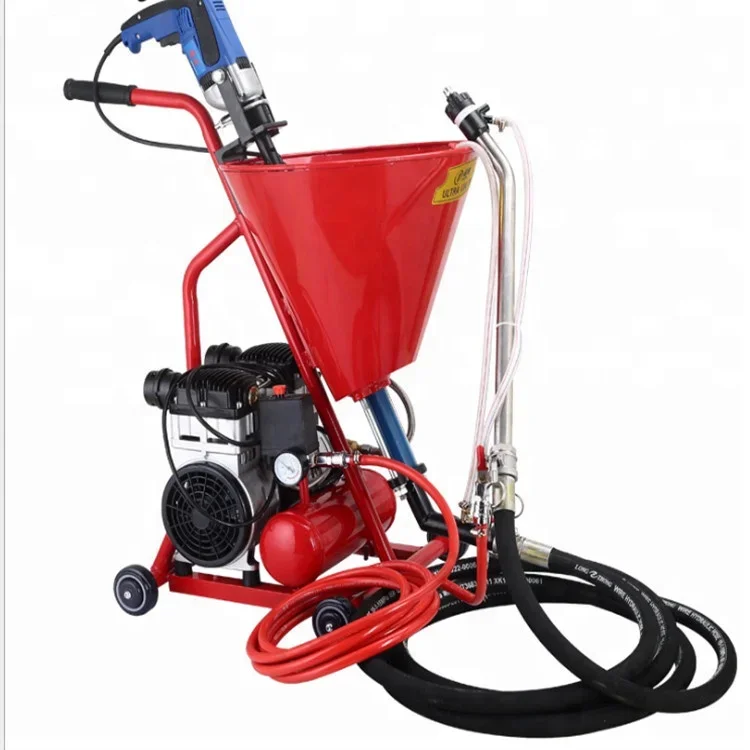 Portable electric small cement mortar plaster putty spraying machine