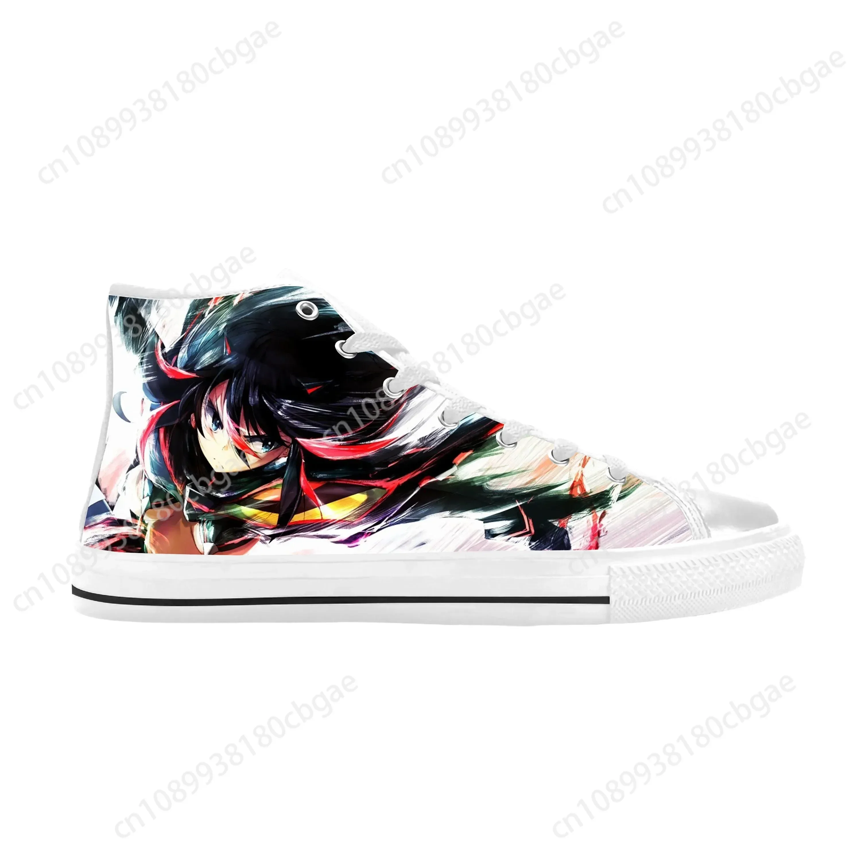

Hot Japanese Anime Manga KILL la KILL Matoi Ryuko Casual Cloth Shoes High Top Comfortable Breathable 3D Print Men Women Sneakers
