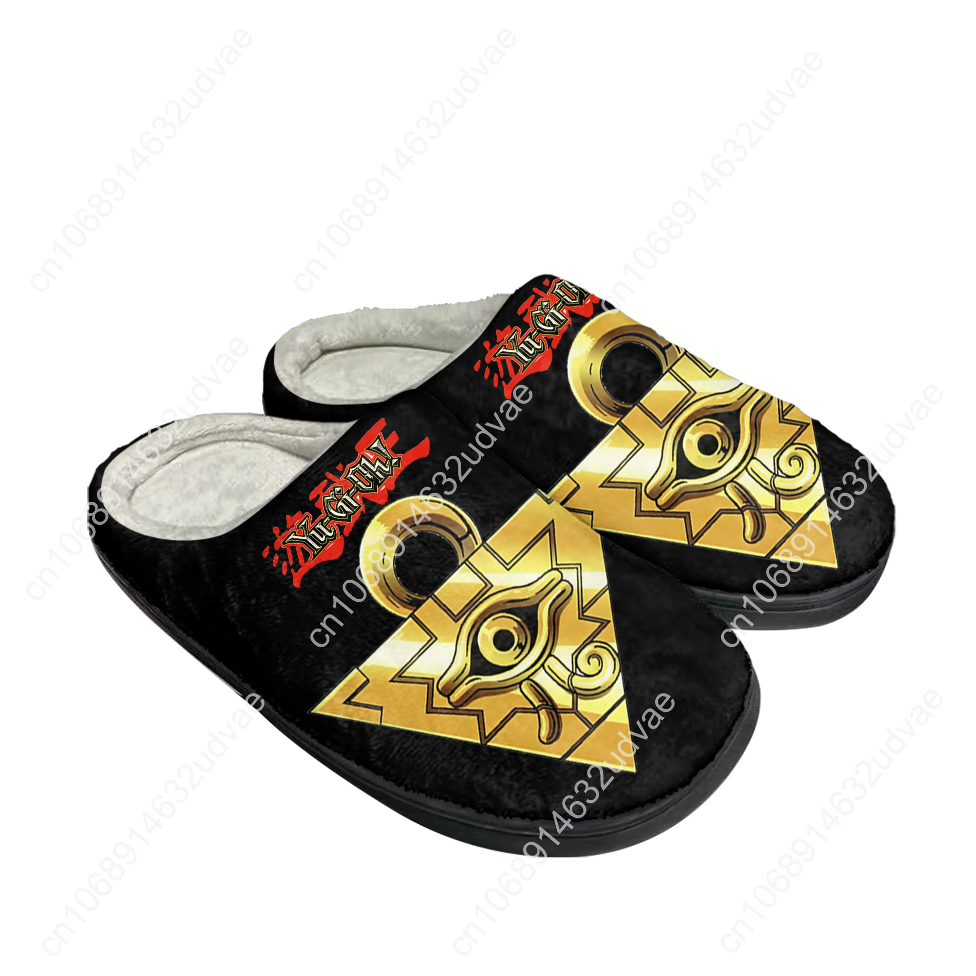 Yu-Gi-Oh Yami Mutou Millennium Puzzle Home Cotton Custom Slippers Mens Womens Sandals Plush Keep Warm Shoes Thermal Slipper