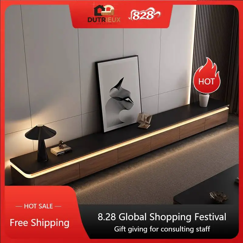 Light Simple Modren Tv Cabinet Luxury Long Nordic Designer Storage Tv Cabinet Living Room Black Fernseherschrank Furniture Home