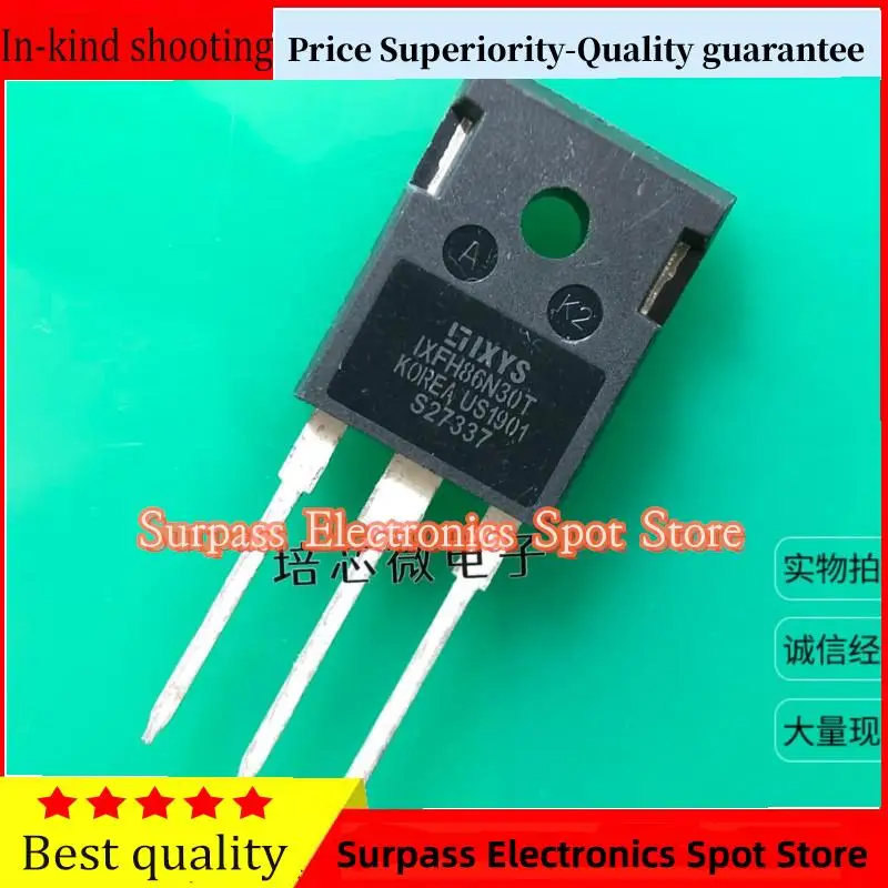 10PCS-100PCS  IXFH86N30T  TO-247 300V 86A IGBT  Price Superiority-Quality guarantee