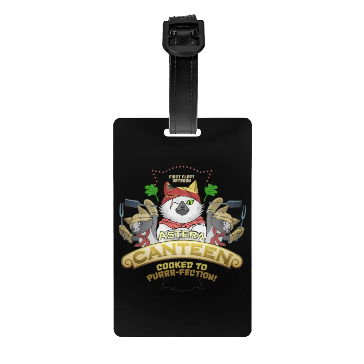 

Monster Hunter Palico Cat Meowscular Chef Luggage Tags for Suitcases Privacy Cover Name ID Card