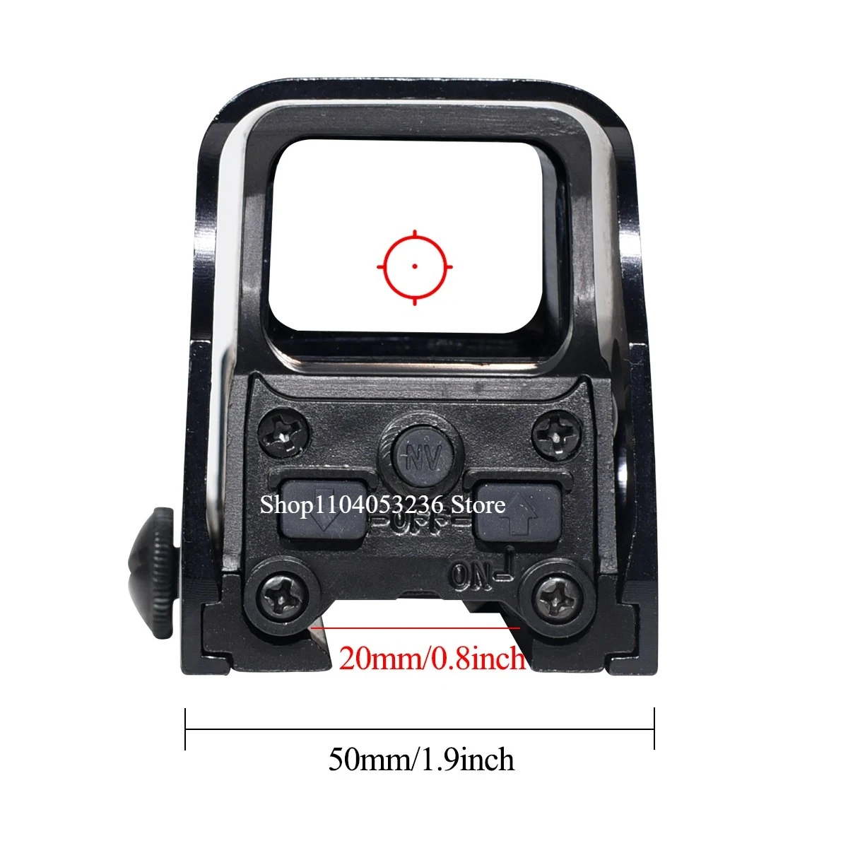 552 Holographic Red Green Dot Sight Tactical Optical Scope Hunting for 20mm Mount W/Marking