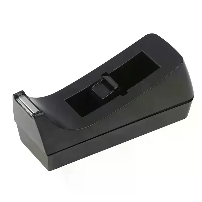 1Pc Black Desktop Mini Tape Dispenser Tape Cutter With Non-Slip Base Dispenser Tape Refill Dispenser For Office School Supplies