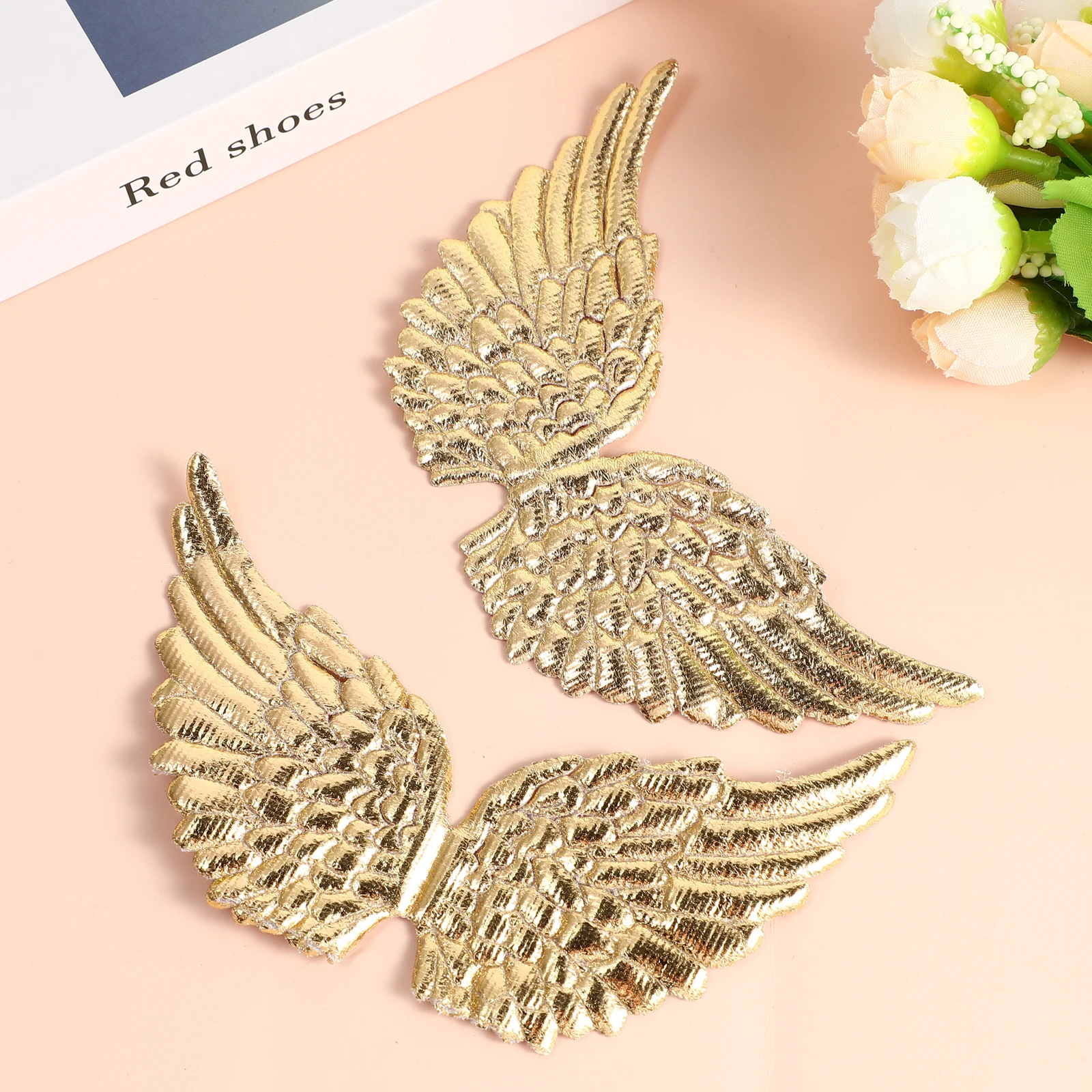 

12 Pcs Cloth Angel Wings Clothing Patches Diy Angel Wing Pendants Christmas Decoration Children's Clothing Appliques Garment