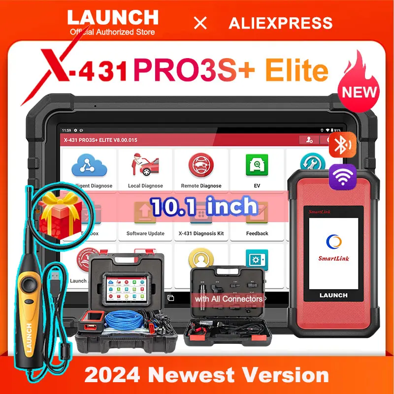 2024 LAUNCH X431 PRO3S+ ELITE with Smartlink C 2.0 10.1